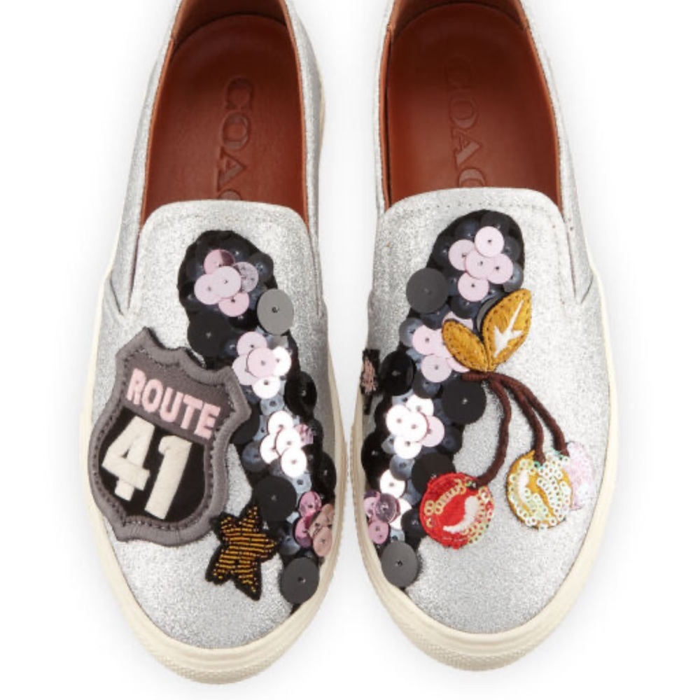 Coach sparkle loafer sneakers